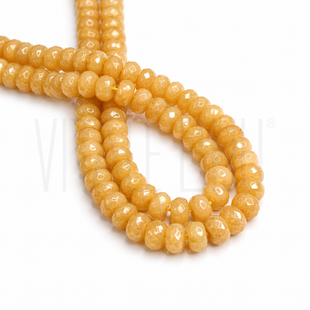 Contas de Quartzo Amarelo Face...